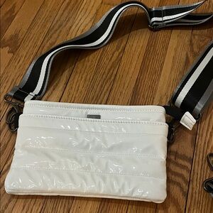 THINK ROYLN Quilted Bag with Striped Strap
